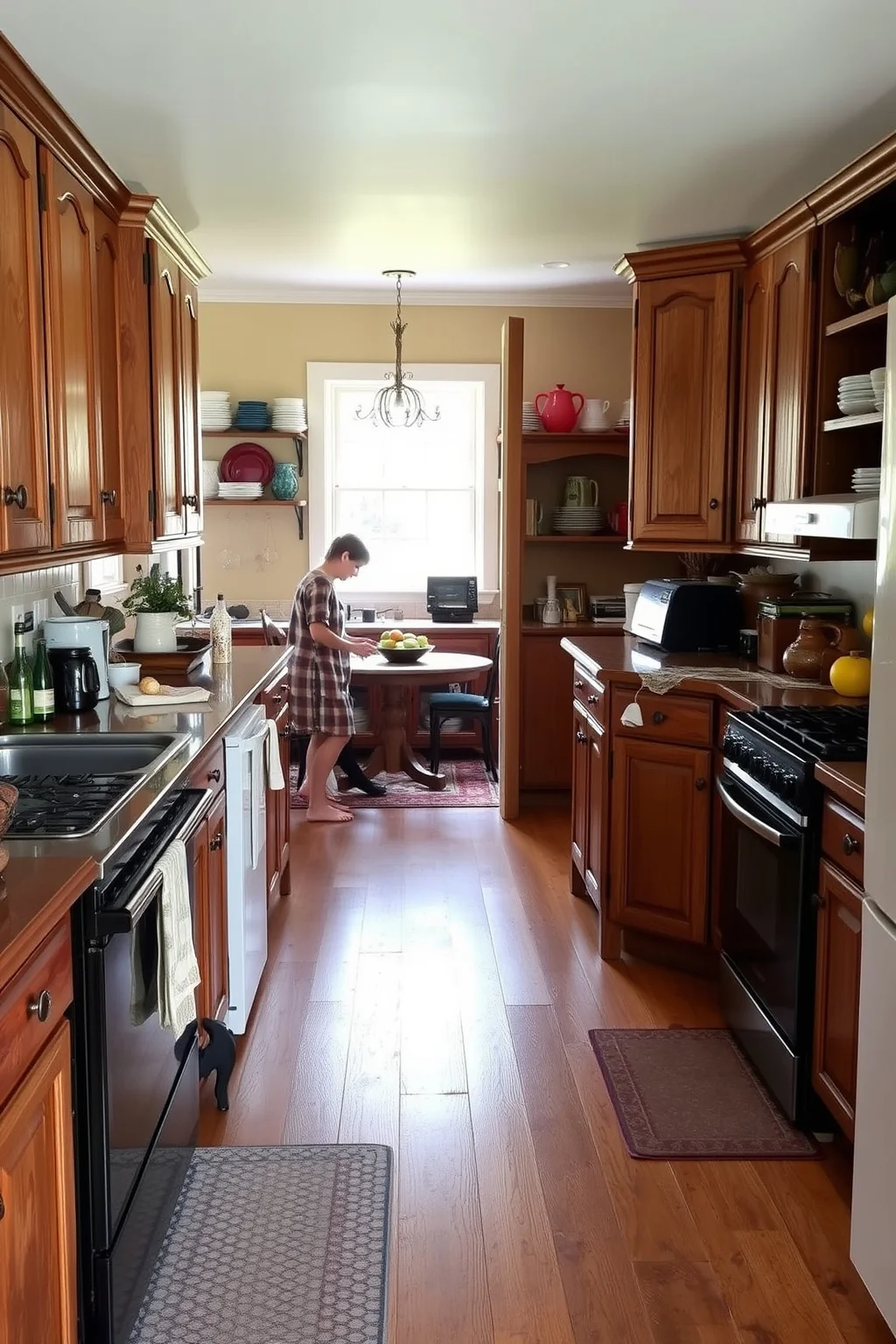 11. Vintage Oak Cabinets