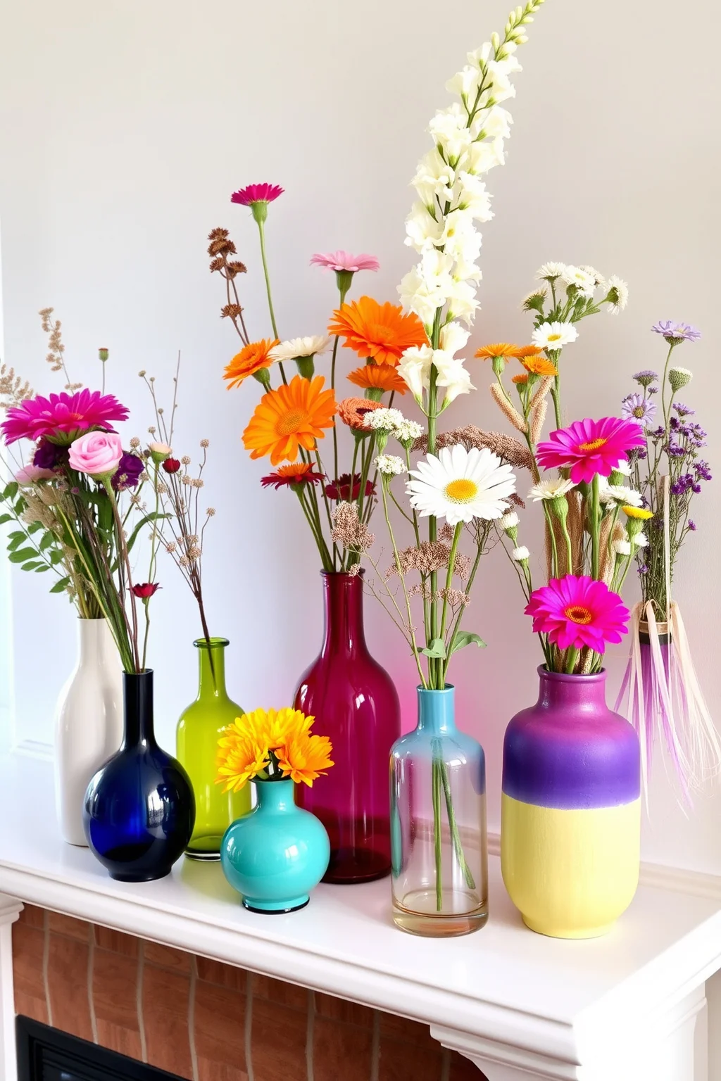 12. Colorful Vases