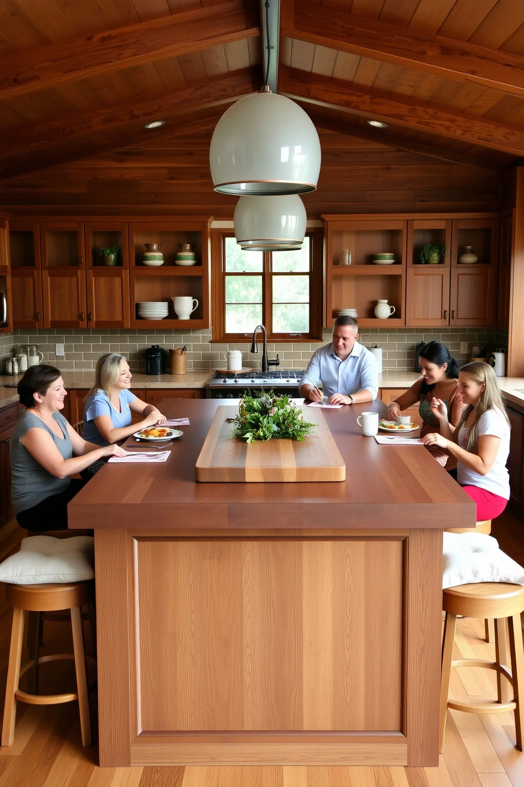 12. Walnut Island with Seating