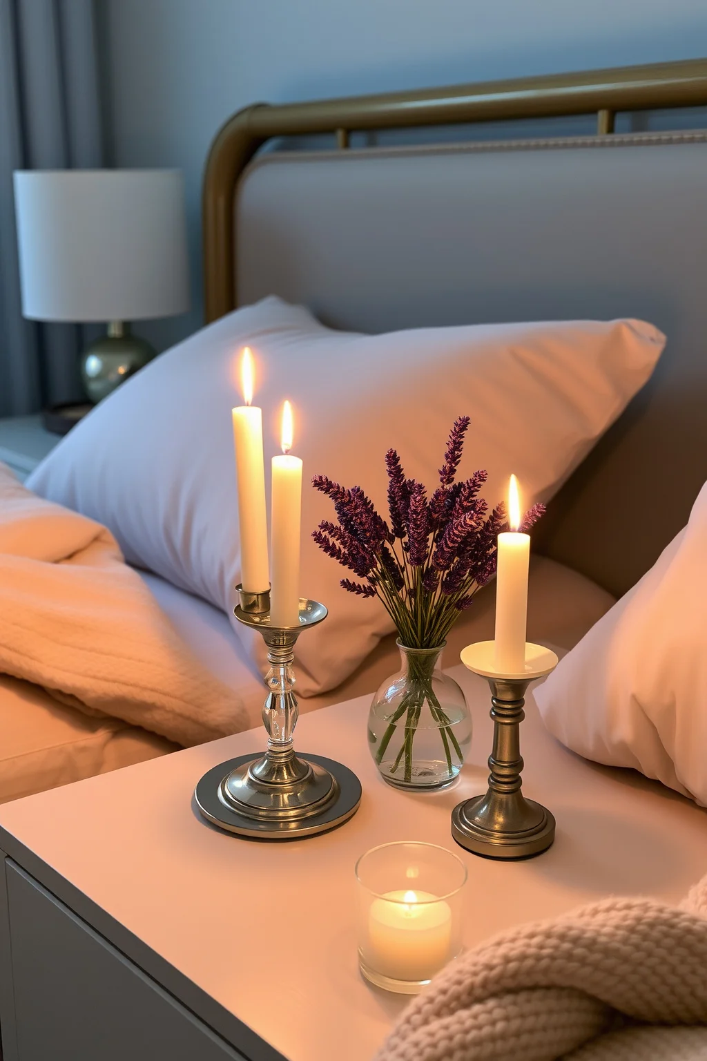 13. Candle Accents in the Bedroom