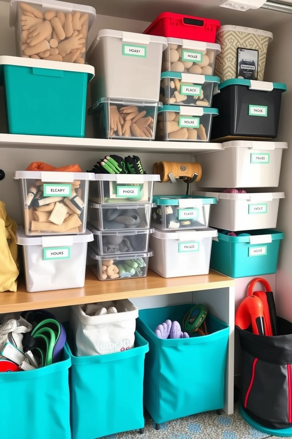 13. Clever Organization Bins