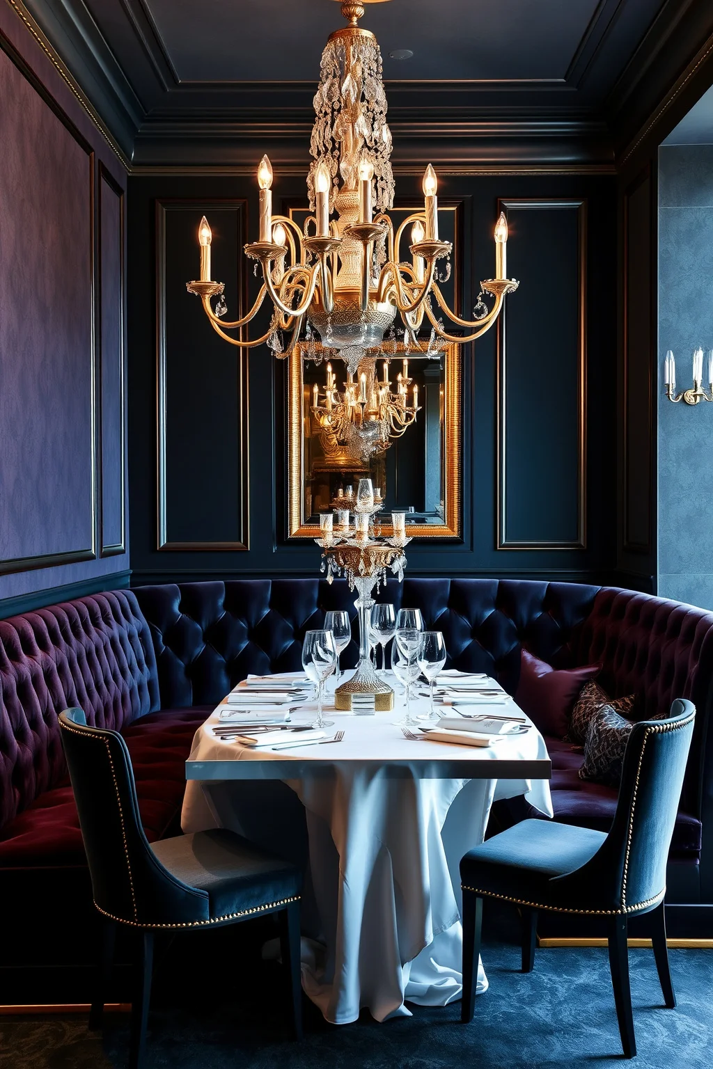 13. Elegant Upholstered Banquette