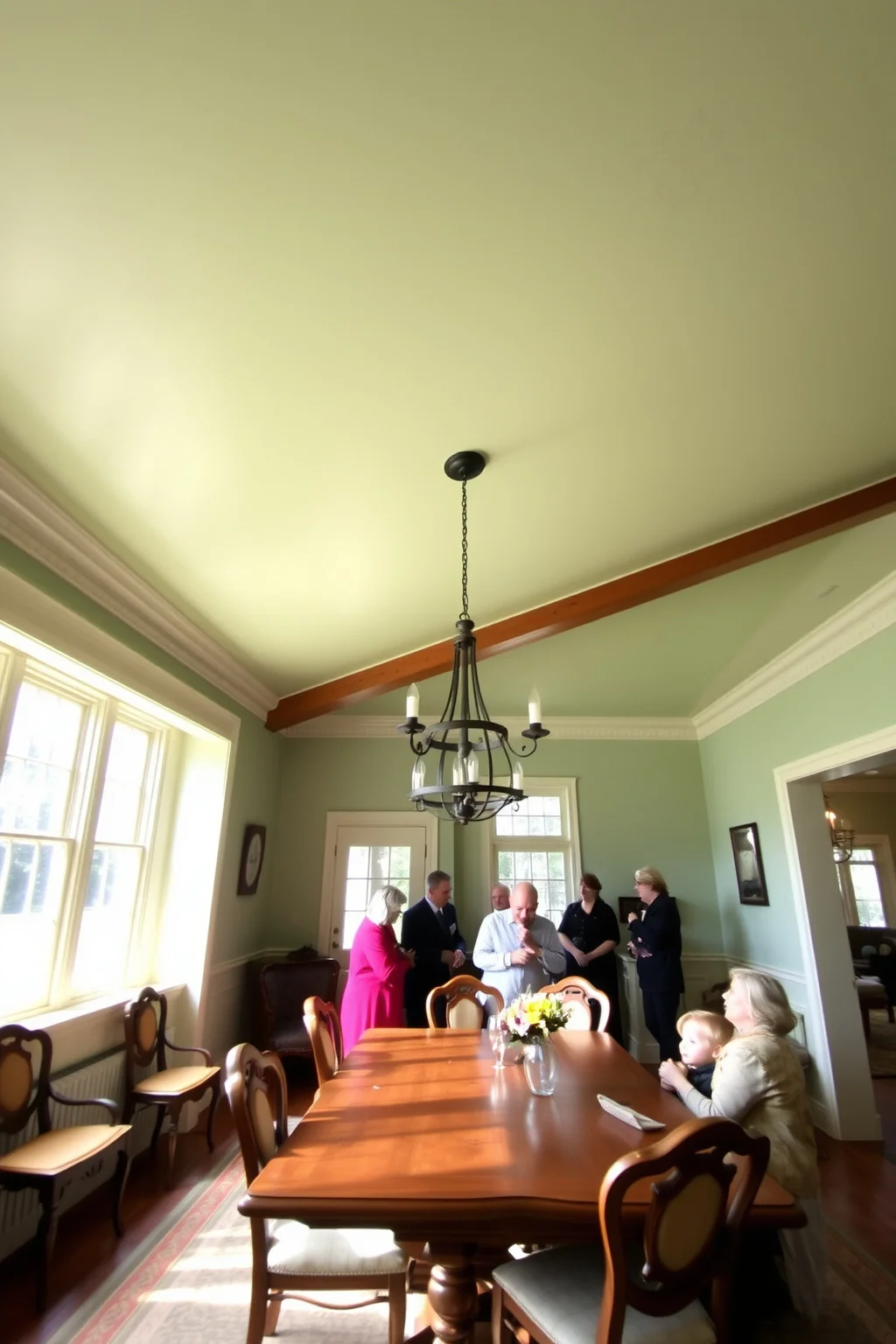 13. Green Ceiling Design