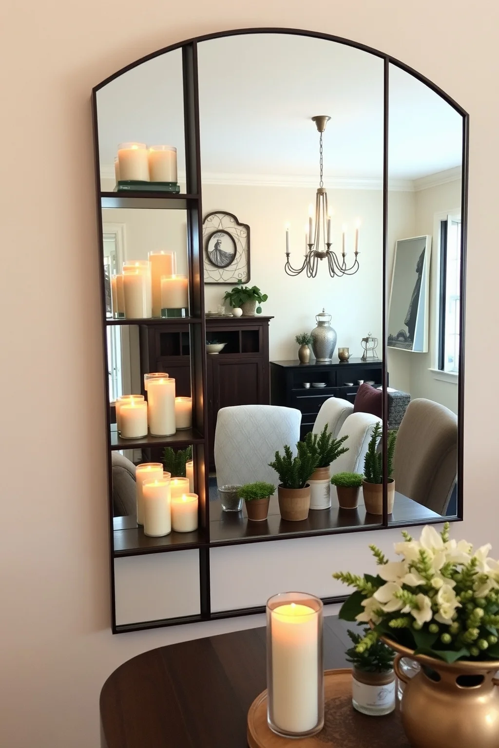 13. Mirrors with Shelves
