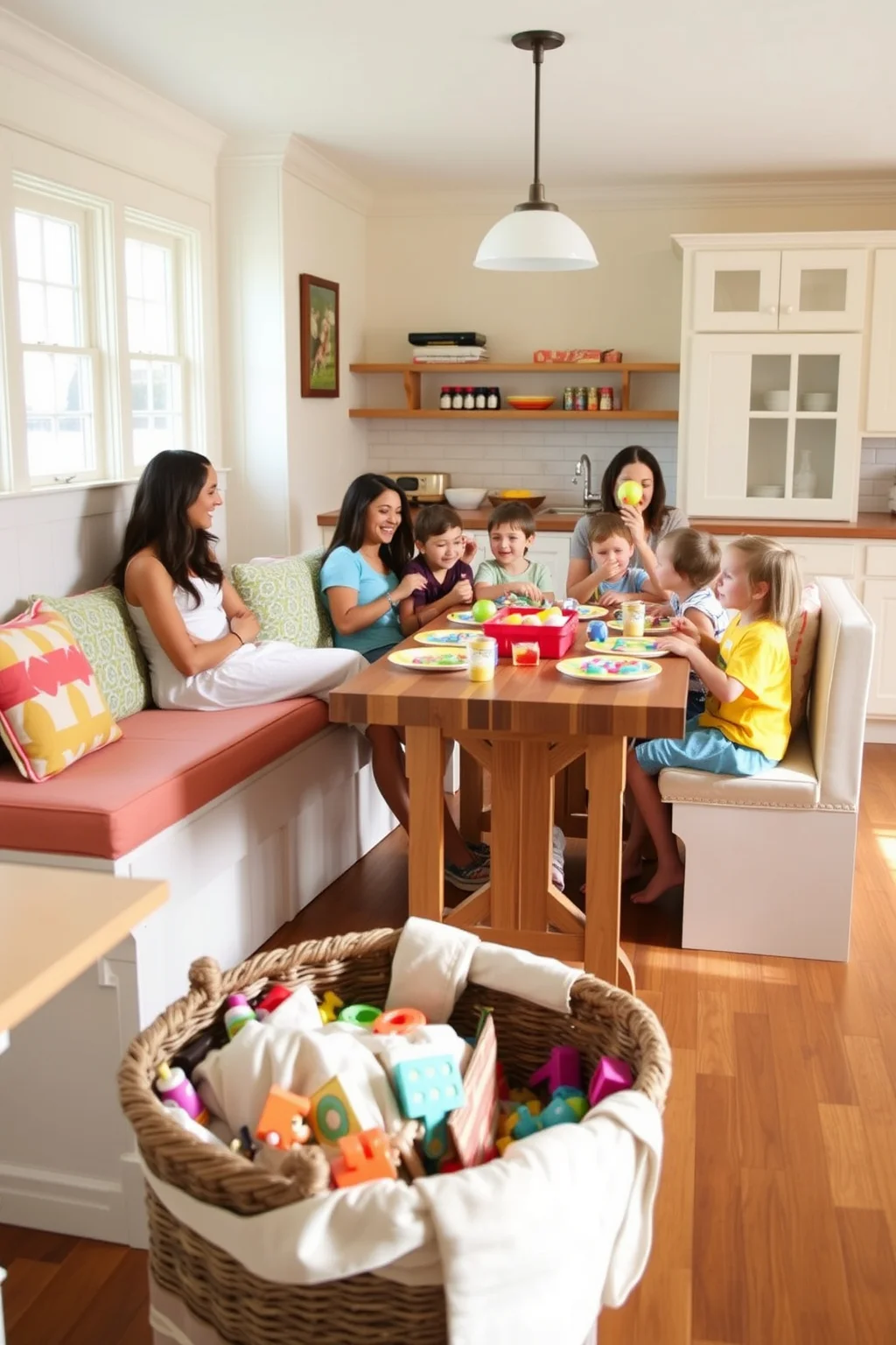14. Family-Friendly Banquette