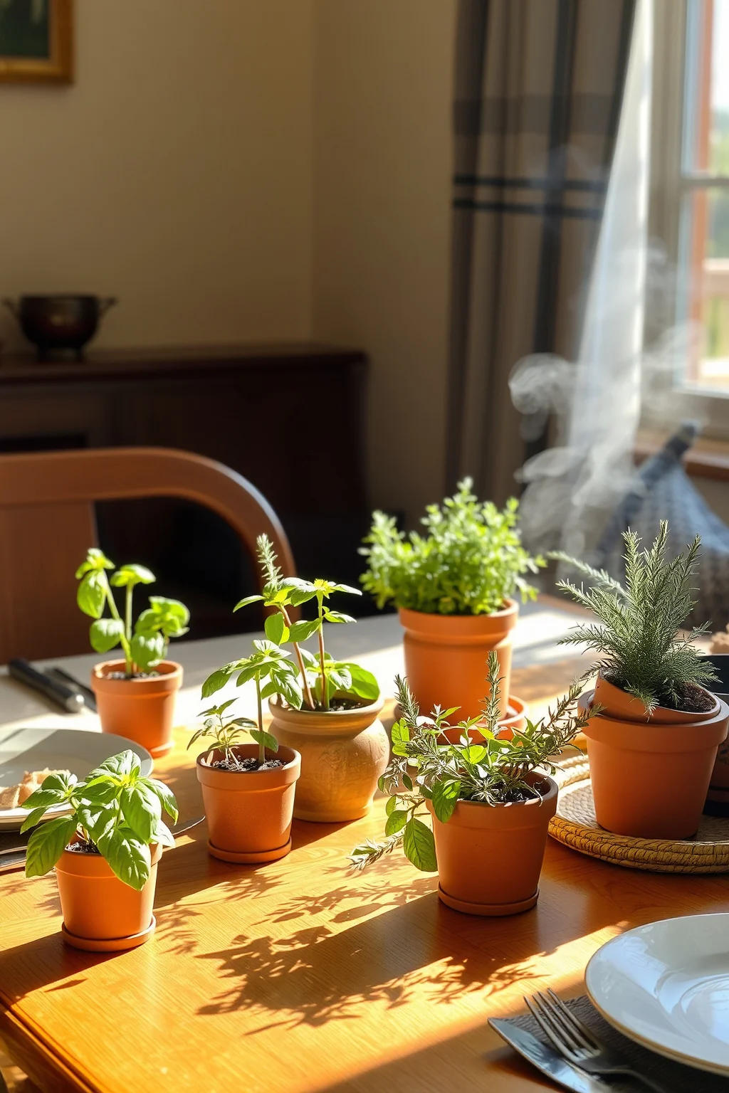 14. Fresh Herbs as Decor