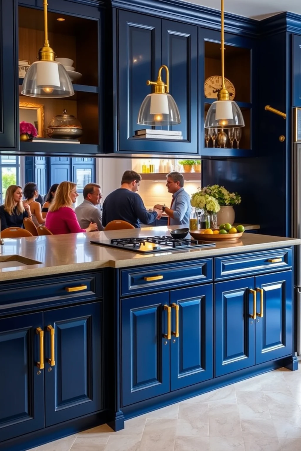 14. Midnight Blue Cabinets