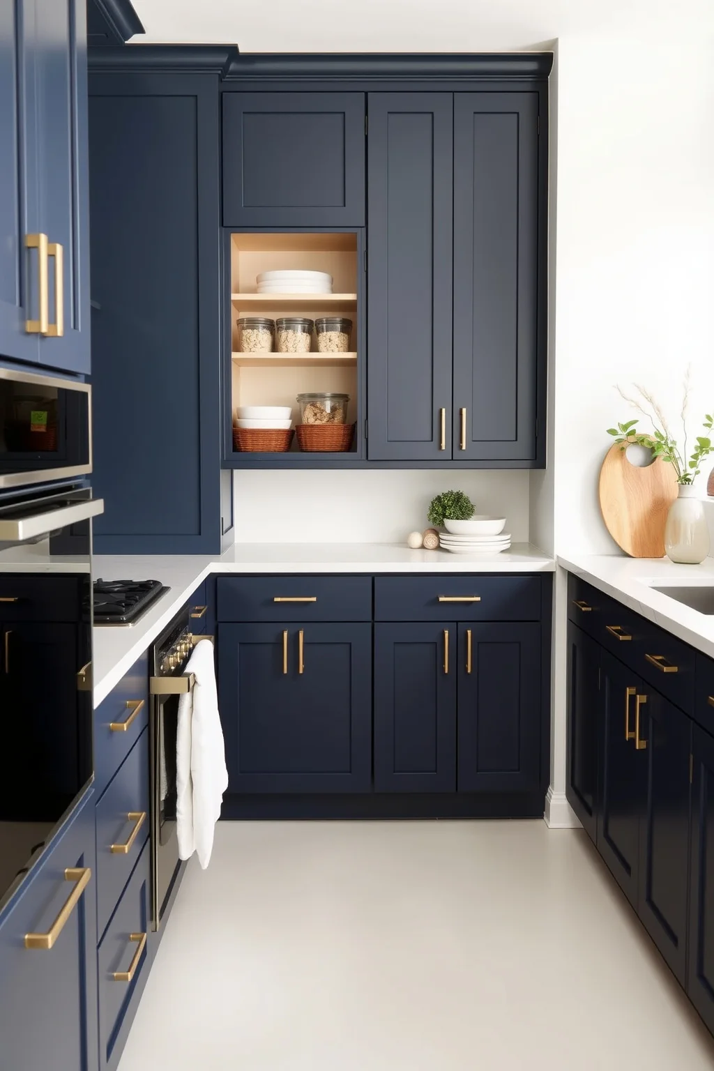 14. Navy Blue with Minimalist Design