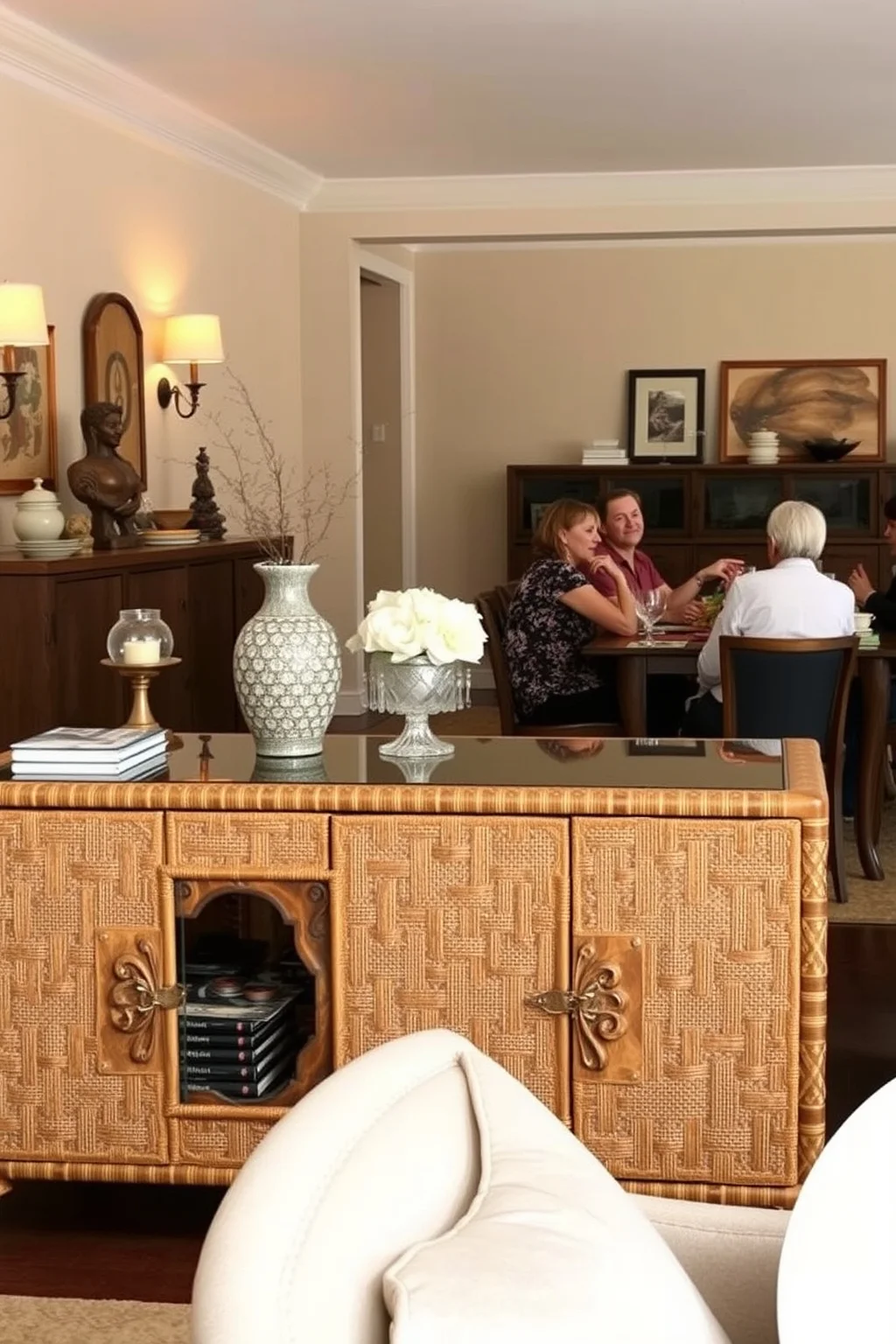14. Textured Sideboard
