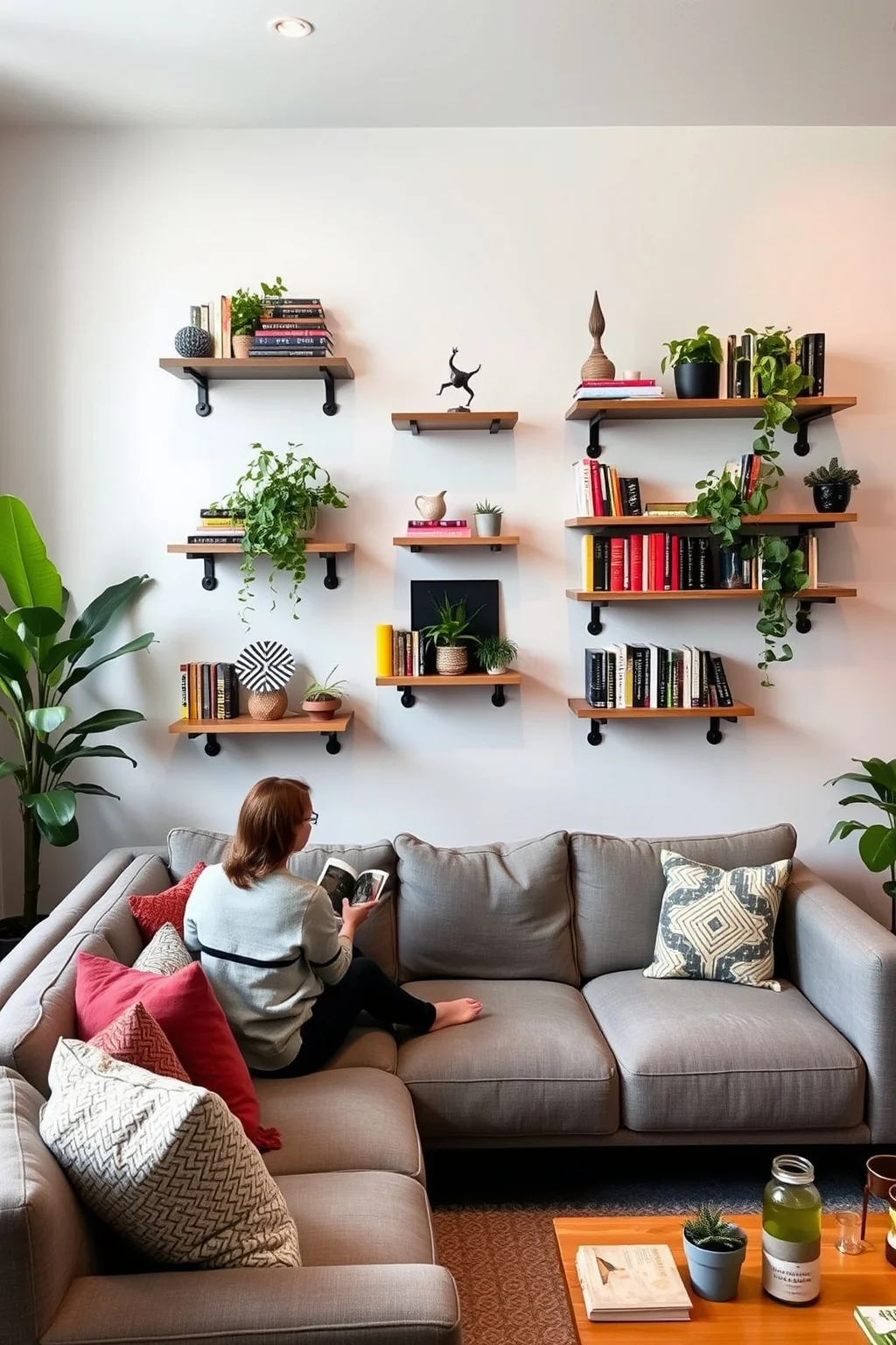 14. Wall-Mounted Shelves
