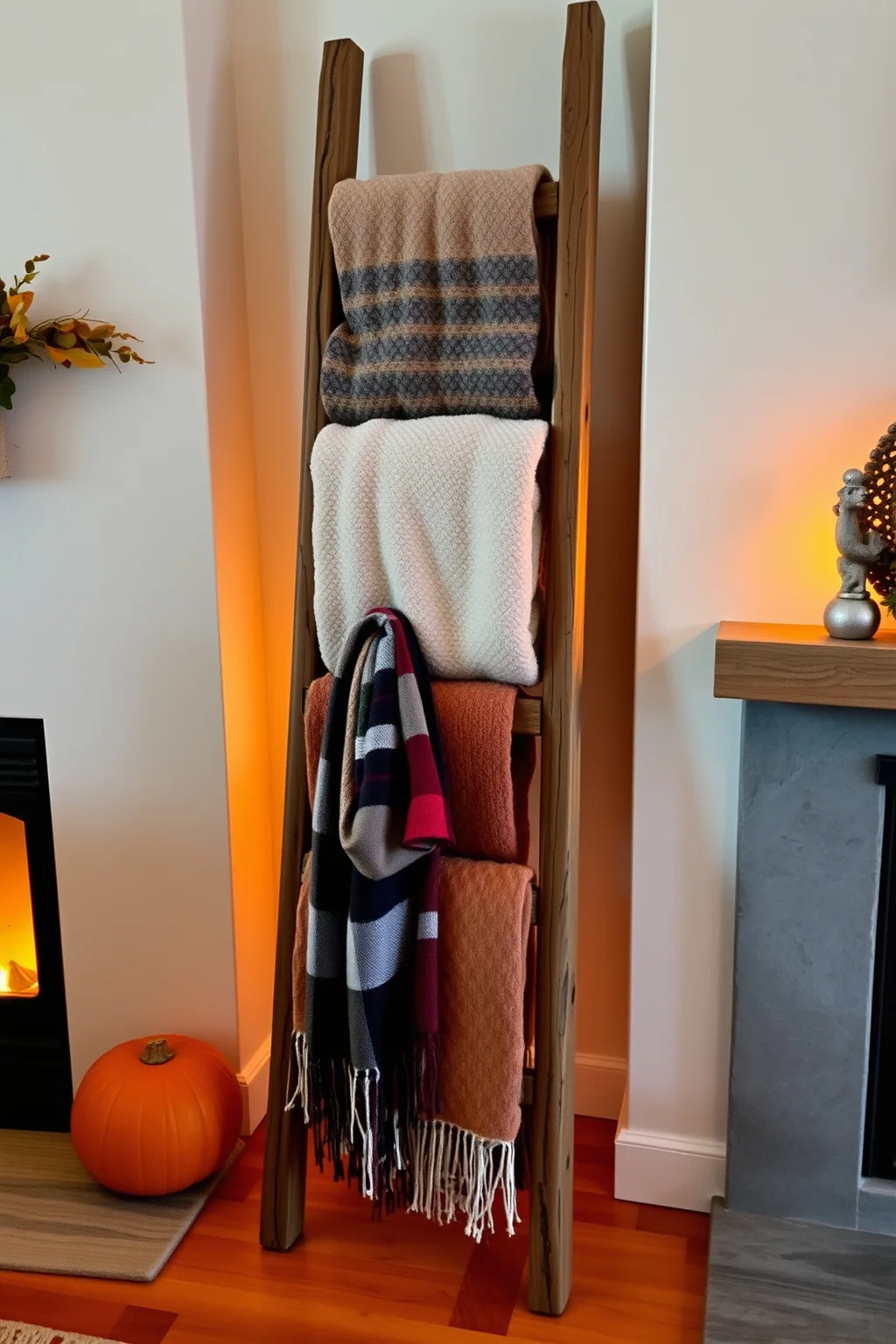 15. A Cozy Blanket Ladder