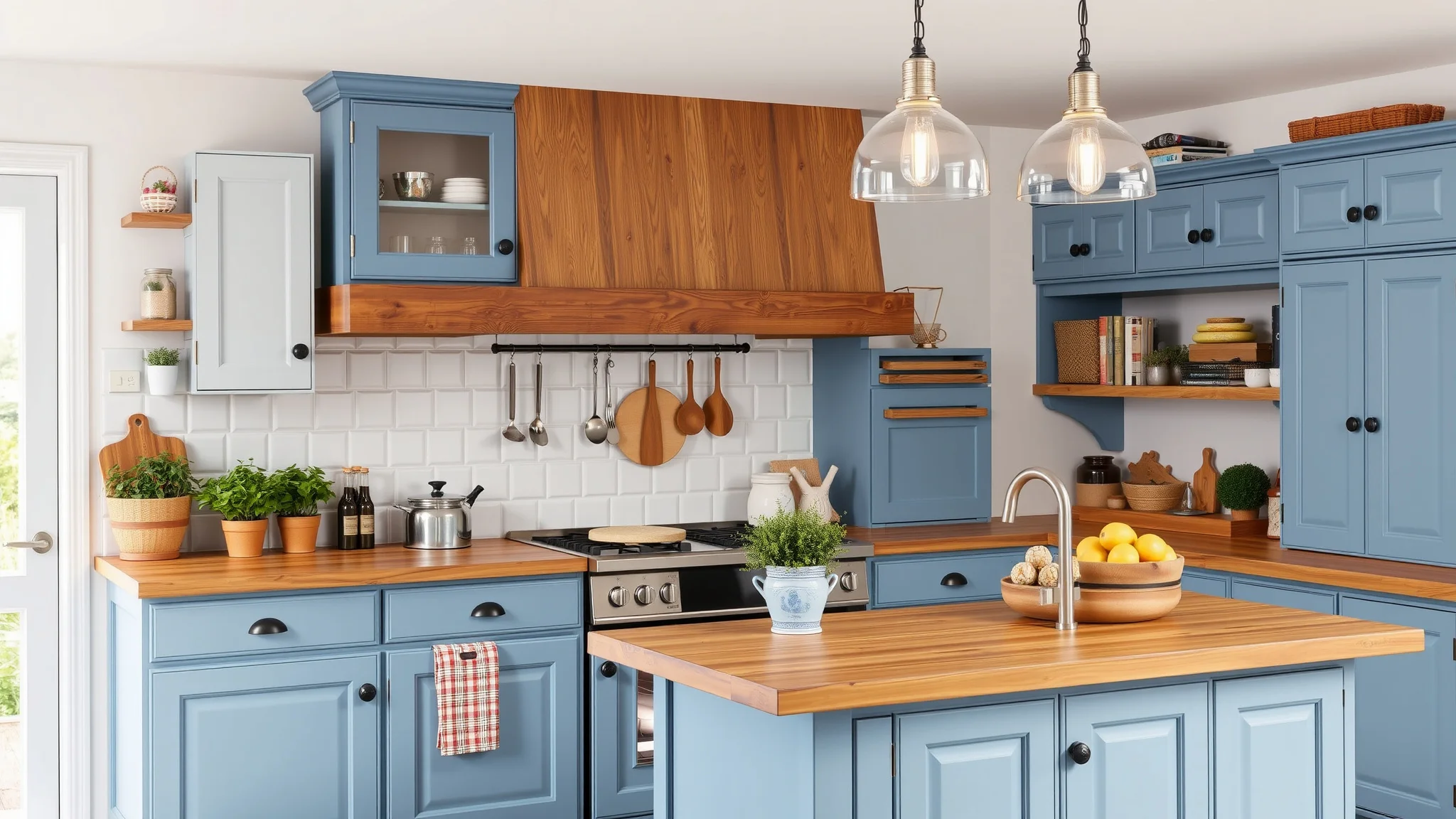 15 Blue Kitchen Cabinet Ideas That Add Personality