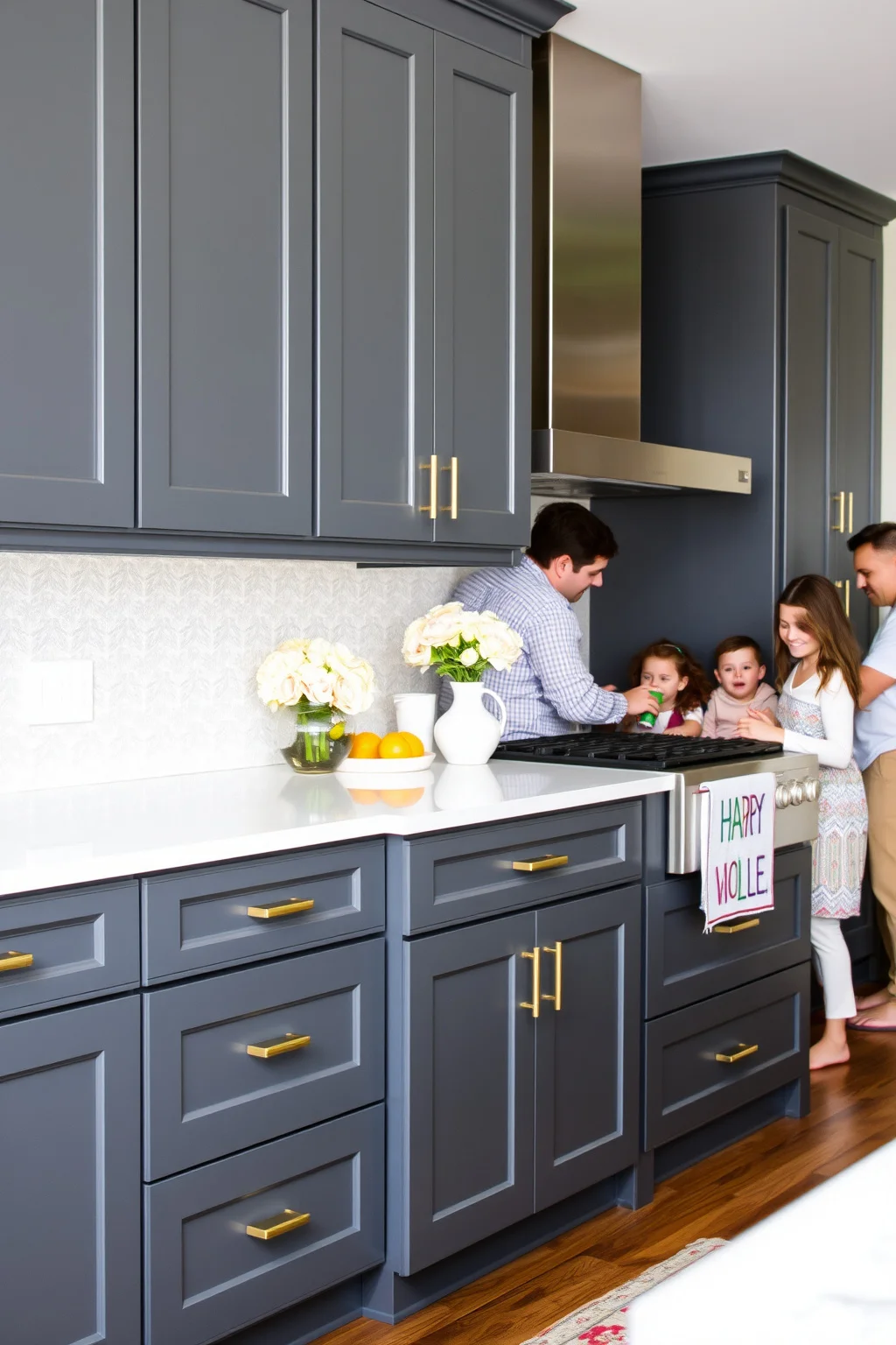 15. Dark Gray and White Combination