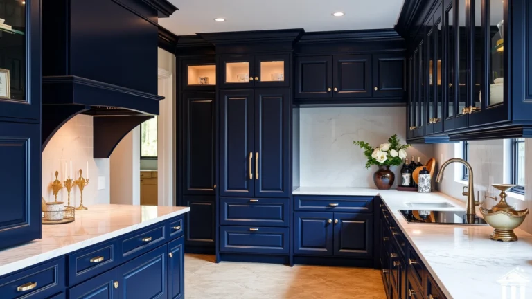 15 Navy Blue Kitchen Cabinet Ideas for a Luxe Look