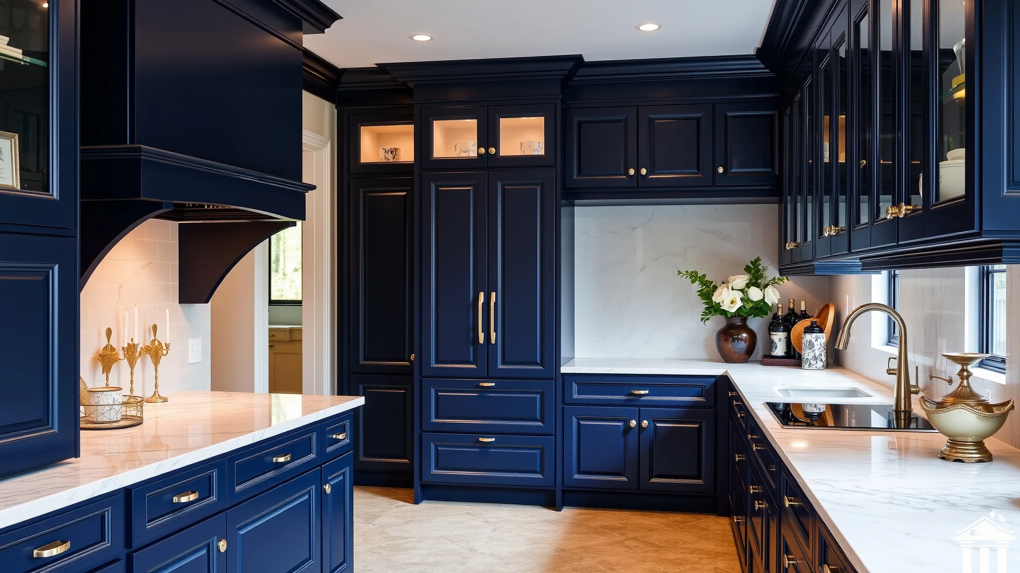 15 Navy Blue Kitchen Cabinet Ideas for a Luxe Look