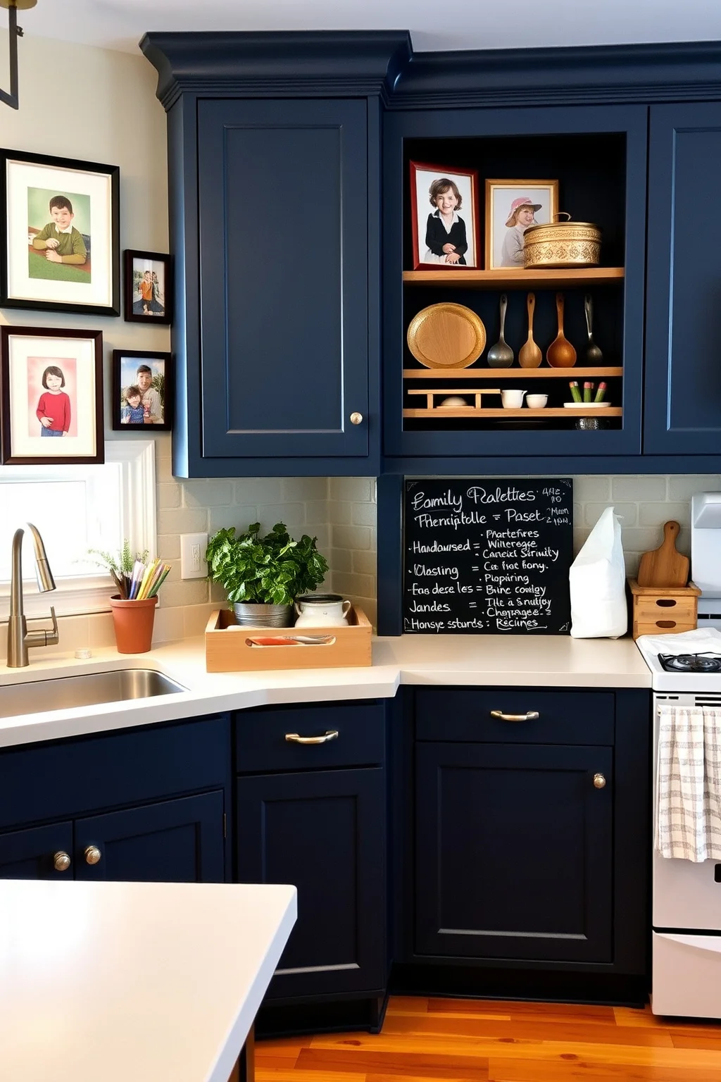 15. Navy Blue with Personalized Touches