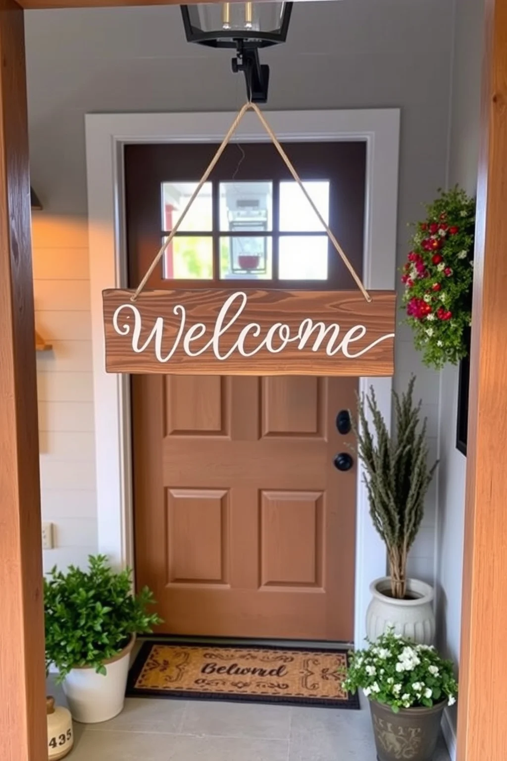 15. Personalized Welcome Sign