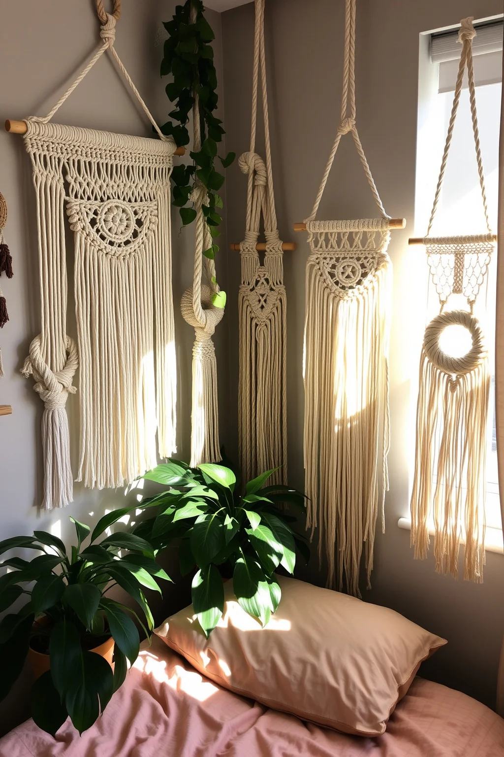 2. Macramé Wall Hangings