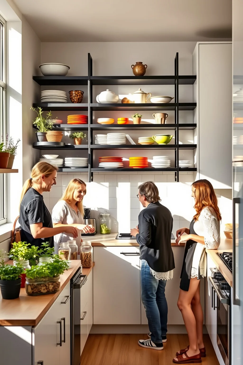 2. Open Shelving with a Twist