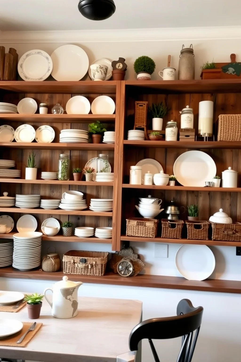 2. Open Shelving