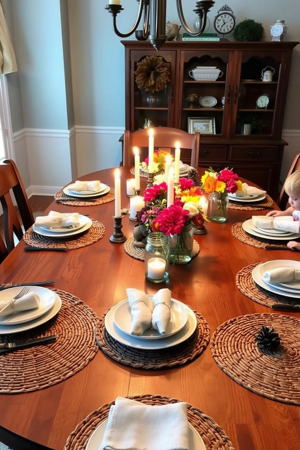 2. Rustic Wooden Table