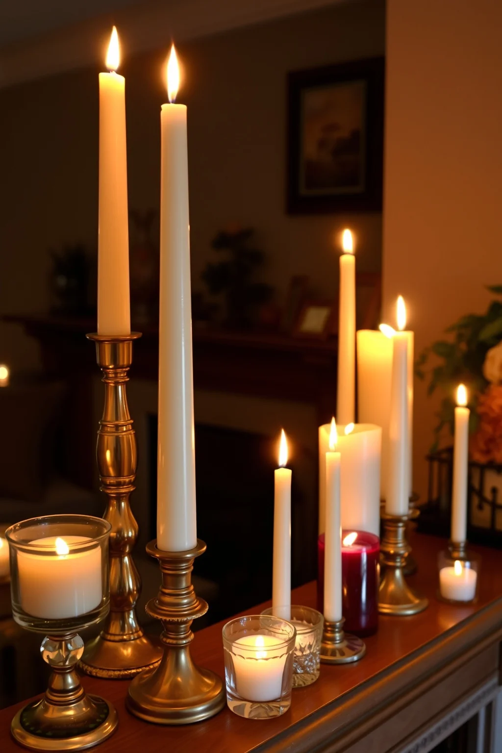 3. Candles of Varying Heights