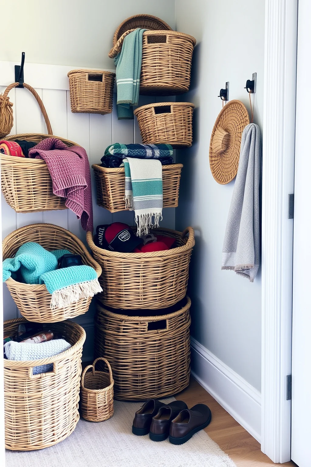 3. Charming Woven Baskets
