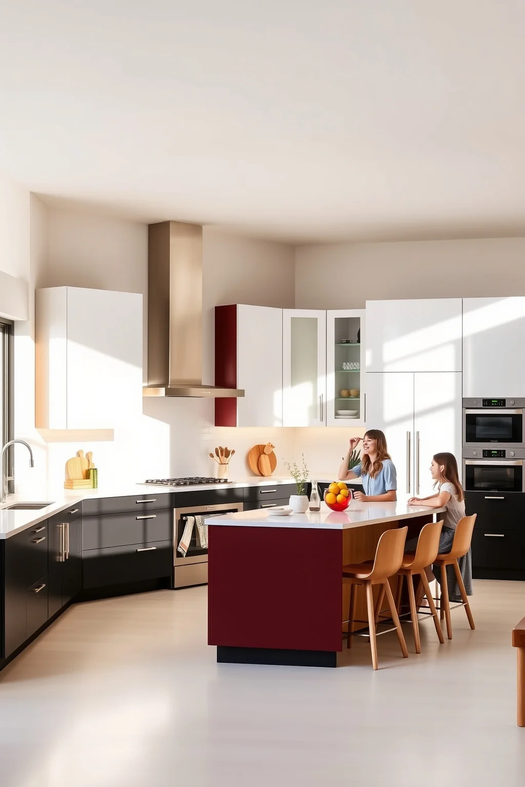 3. Two-Tone Cabinets