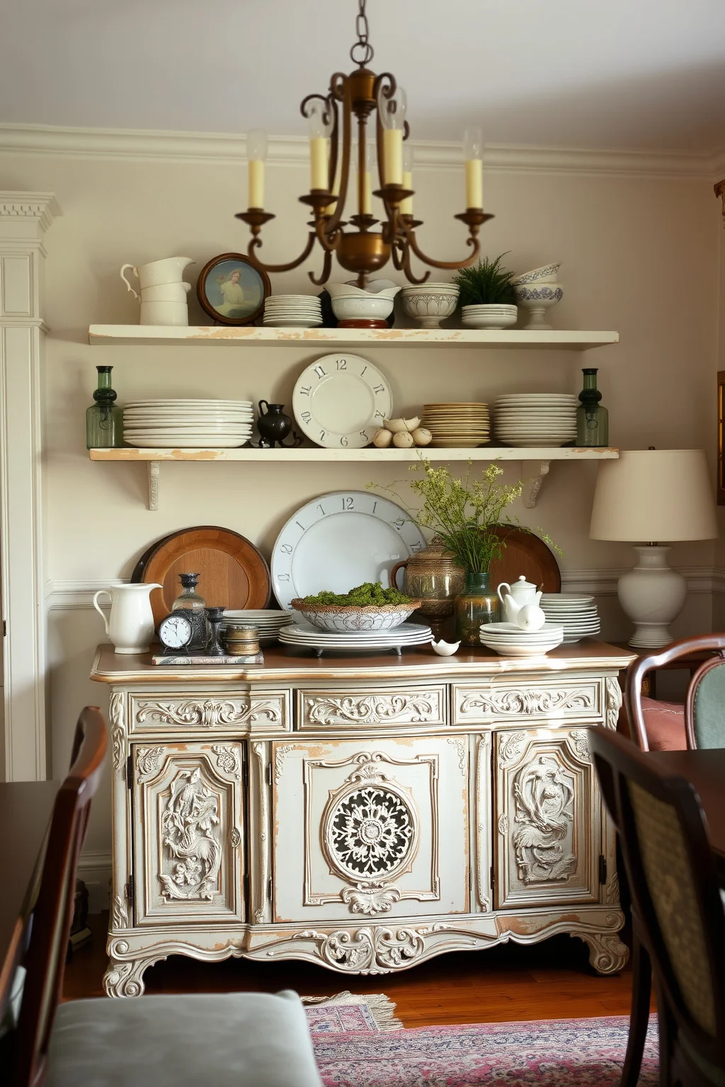 3. Vintage-Inspired Sideboard