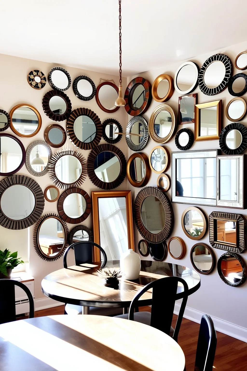 4. Gallery Wall of Mirrors