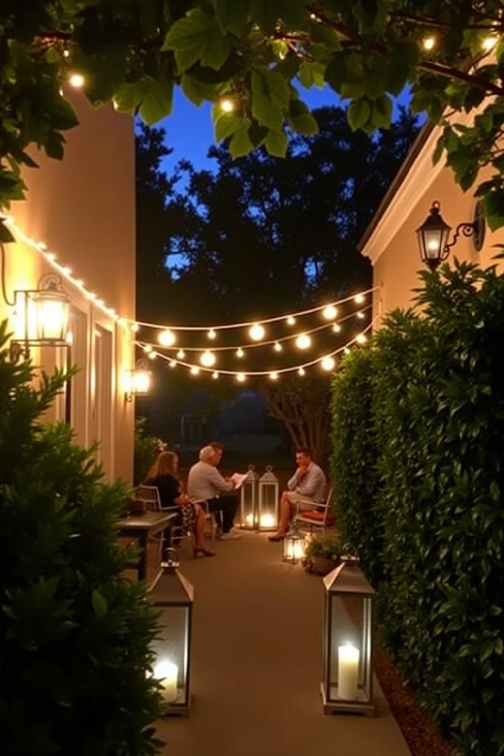5. Cozy Outdoor Lighting