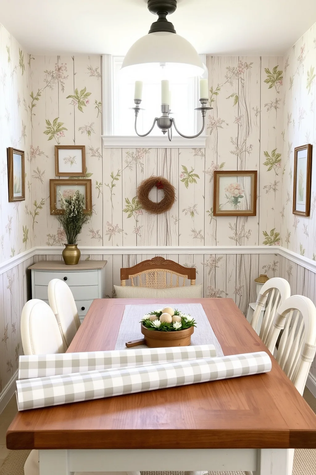 5. Farmhouse-Style Wallpaper