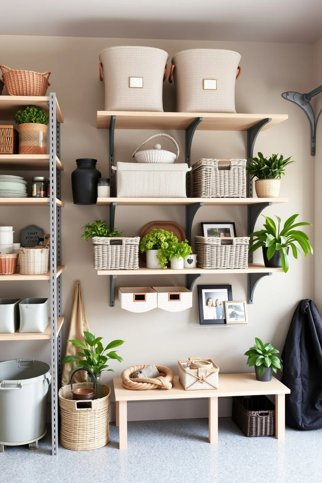 5. Functional Mudroom Shelves