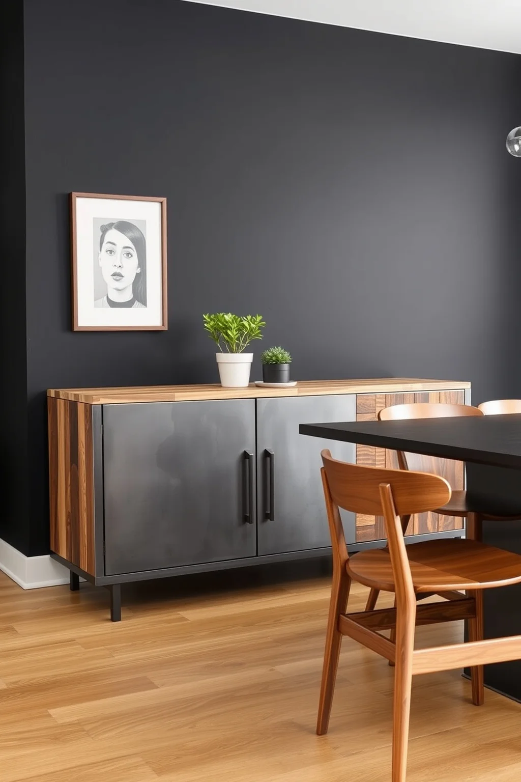 5. Industrial Metal Sideboard