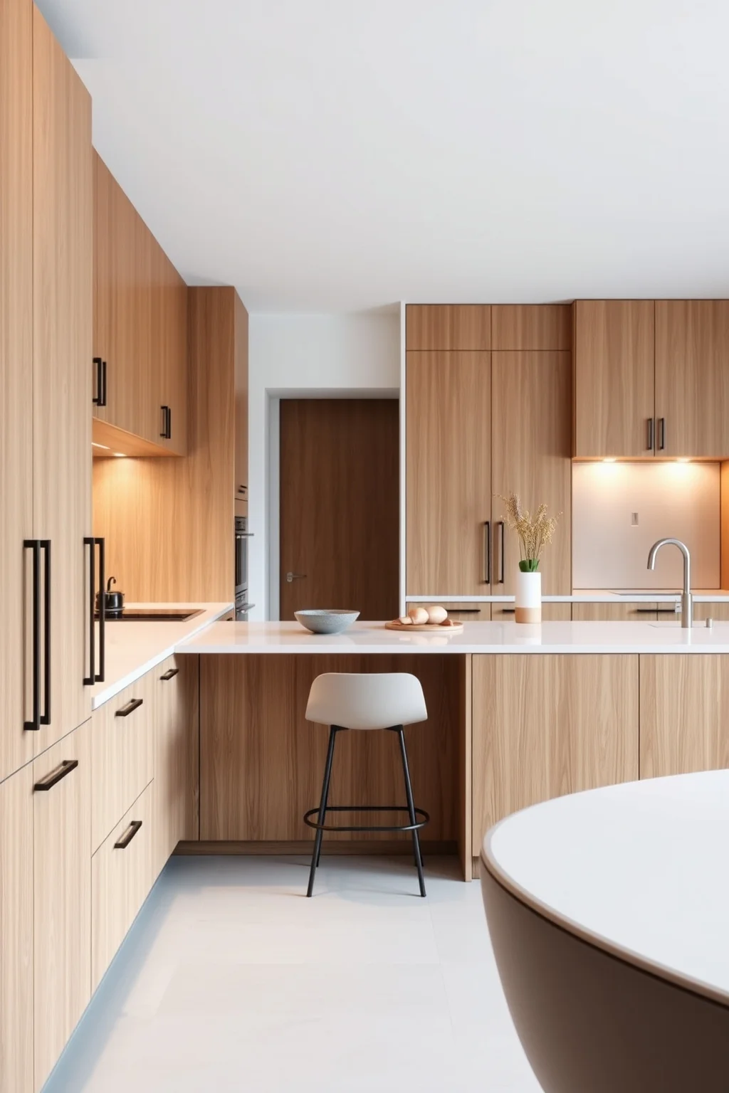 5. Minimalist Oak Cabinets