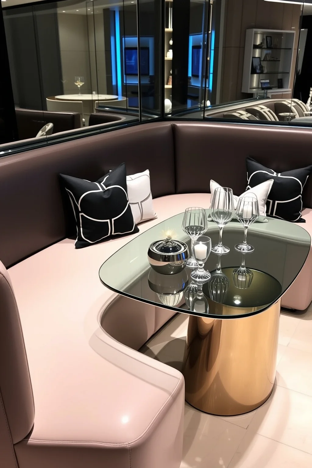 5. Modern Sleek Banquette
