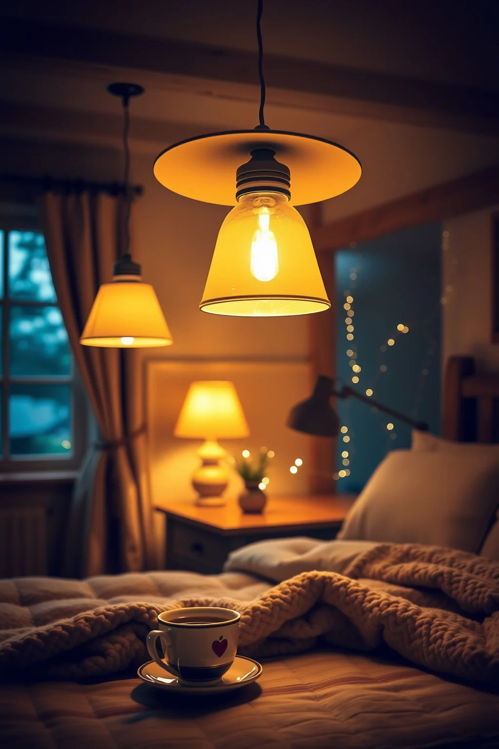 5. Warm Lighting Fixtures