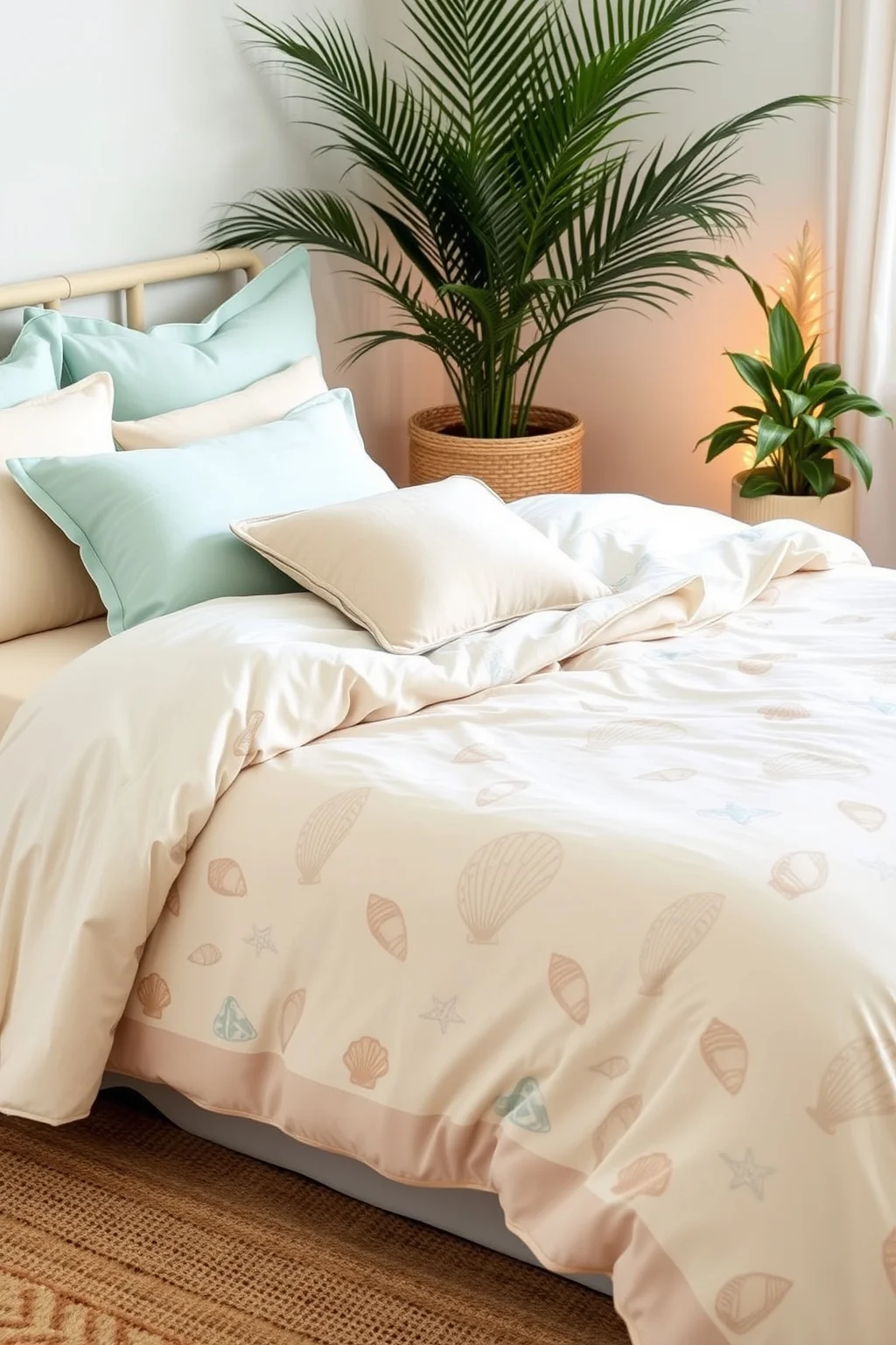 6. Beachy Bedding