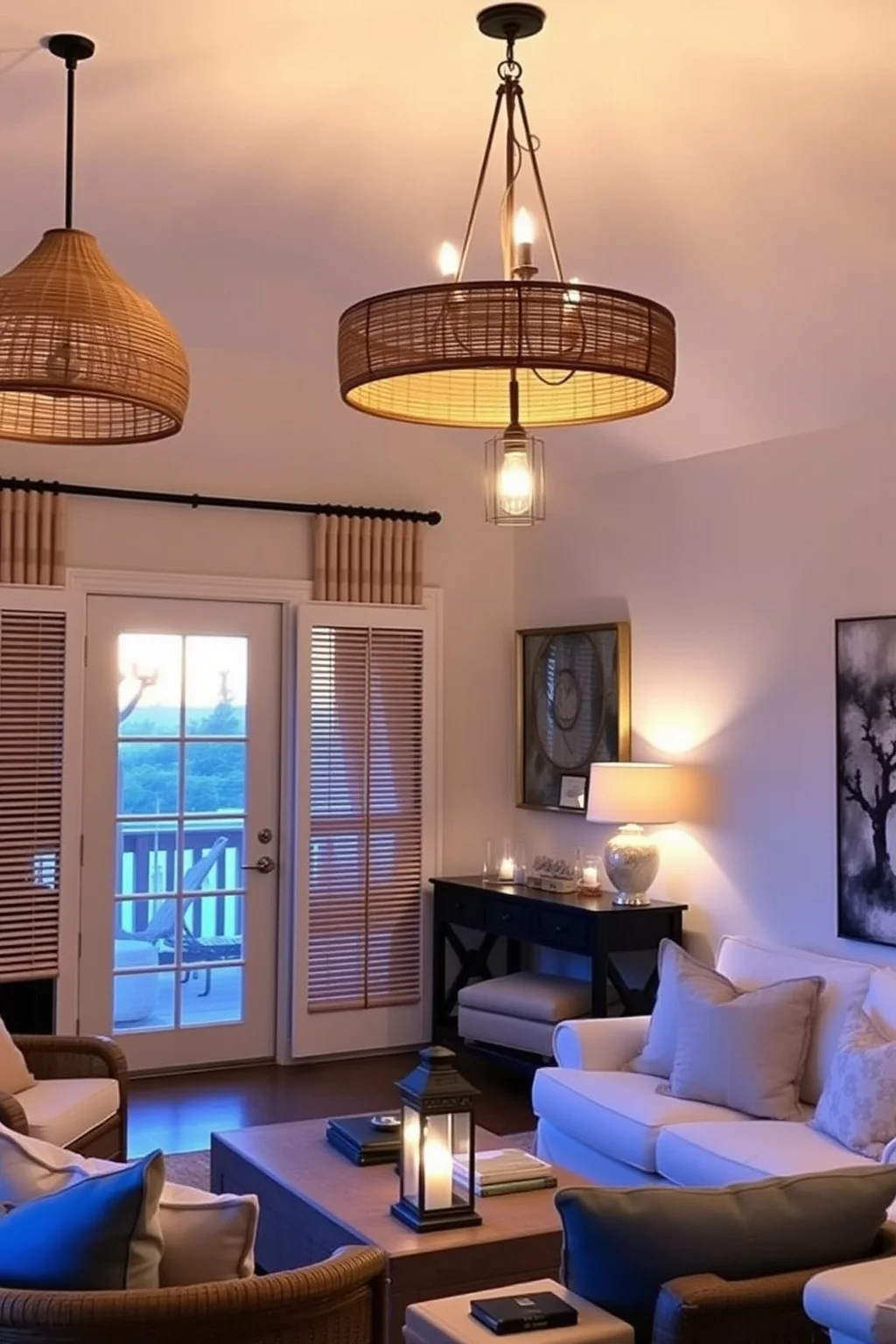 6. Coastal-Inspired Lighting