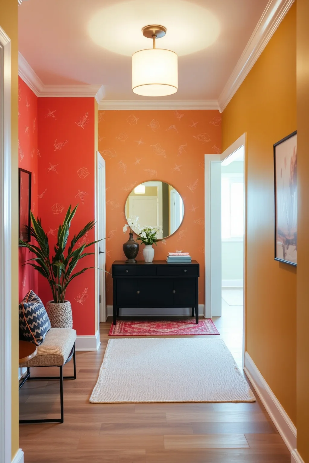 6. Colorful Accent Walls