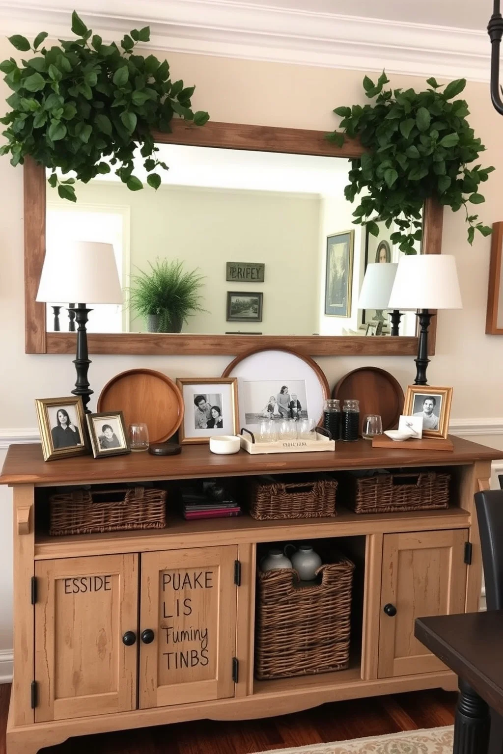 6. Farmhouse-Style Buffet or Sideboard
