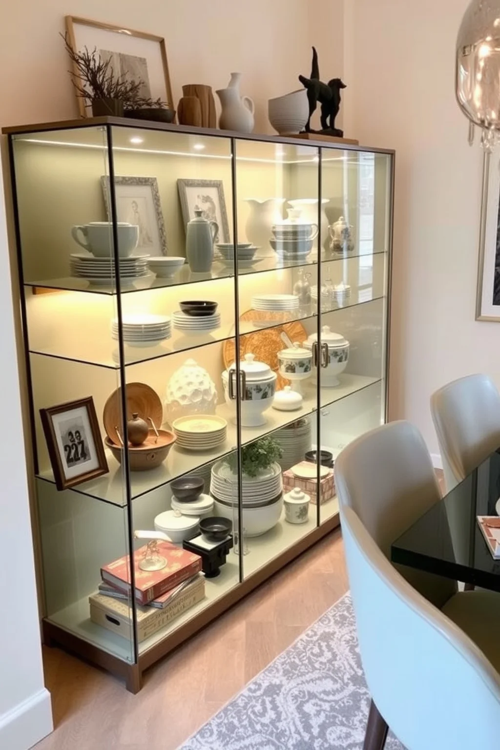 6. Glass-Front Sideboard