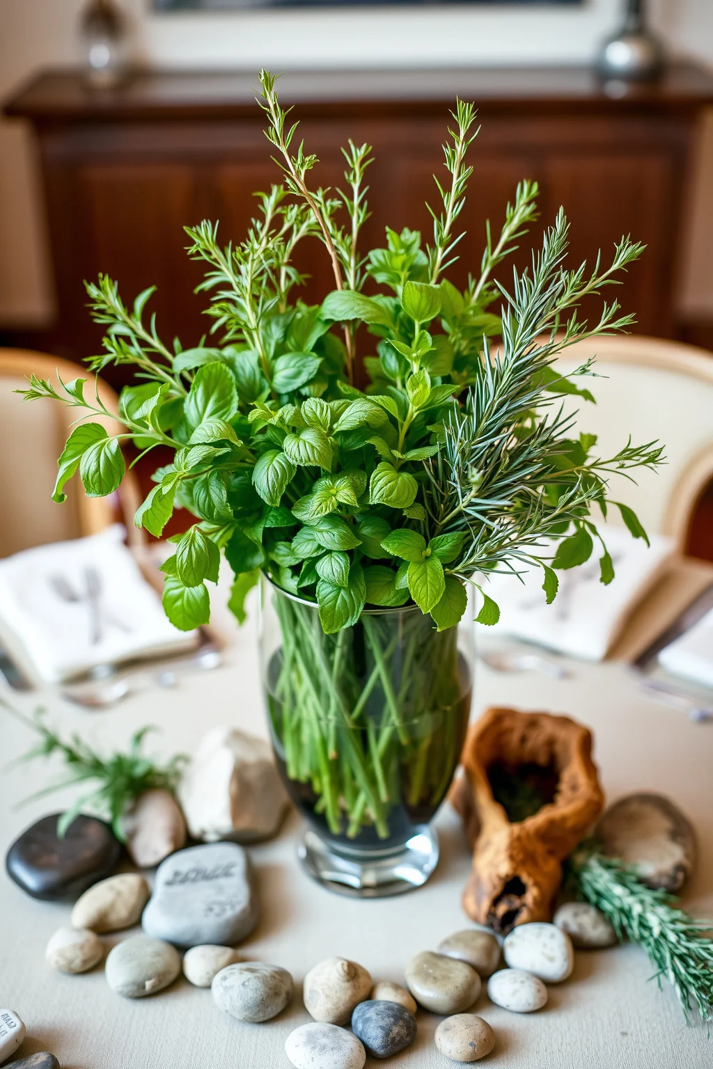 6. Green Centerpiece