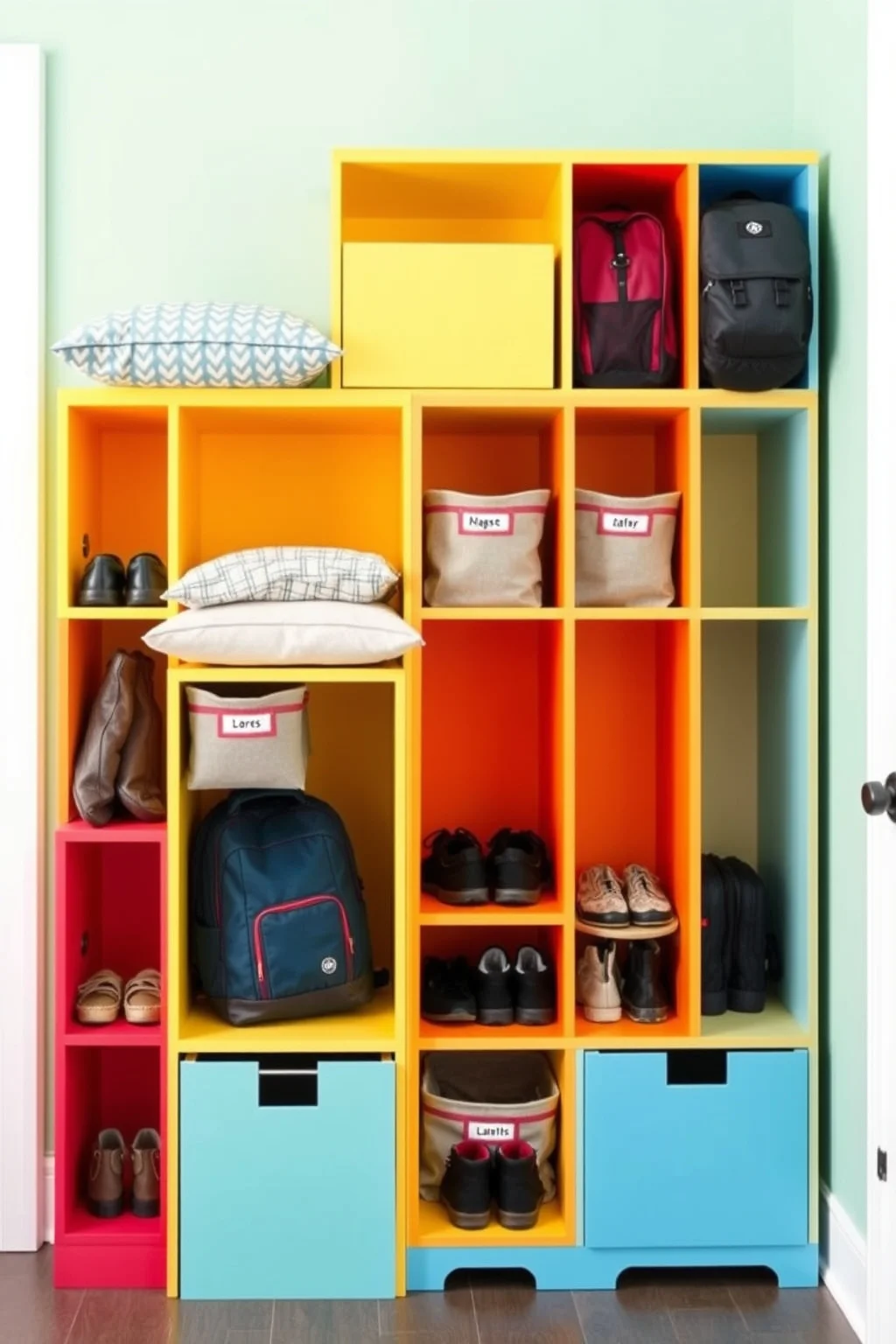6. Stylish Storage Cubbies