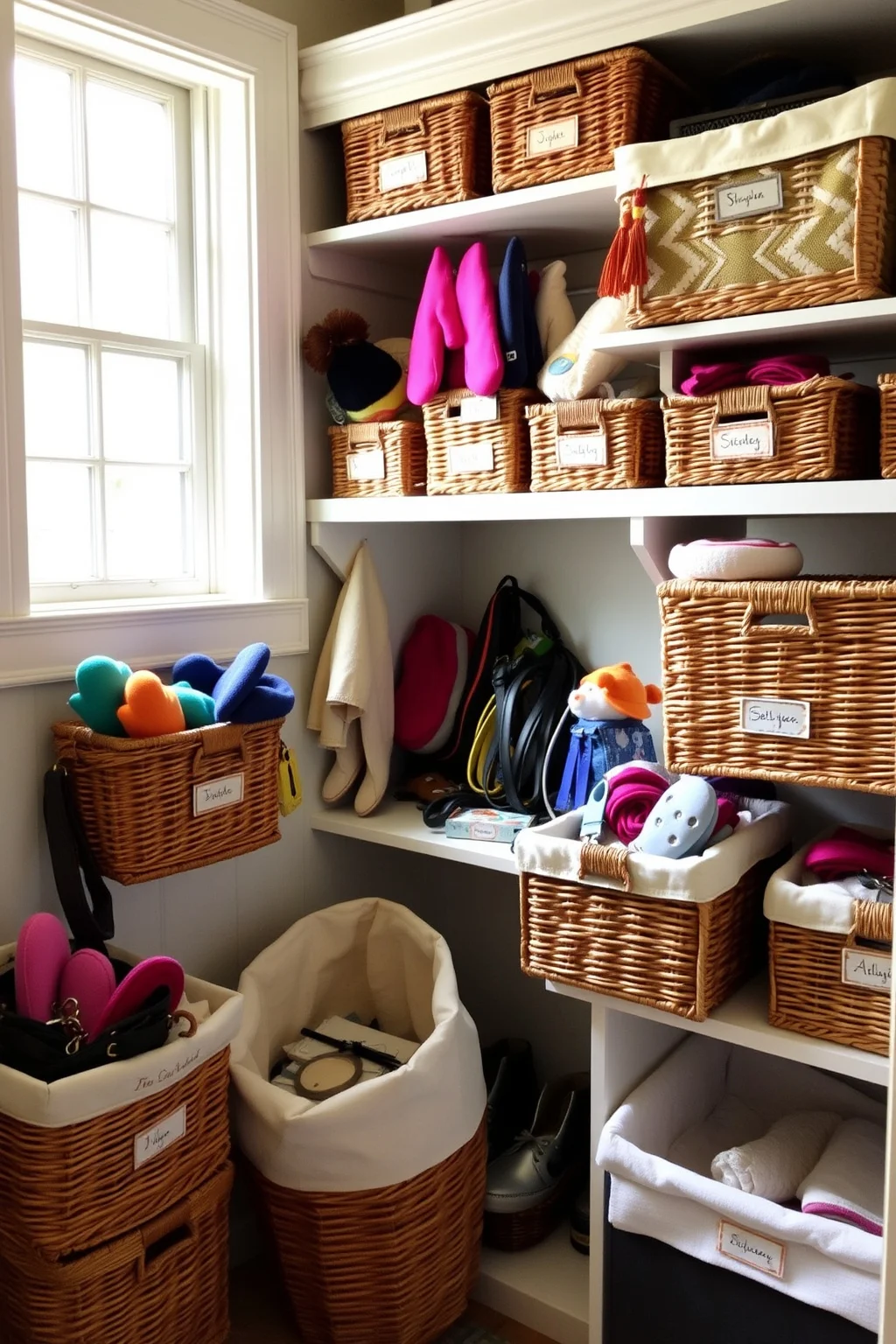 6. Use Baskets for Easy Organization