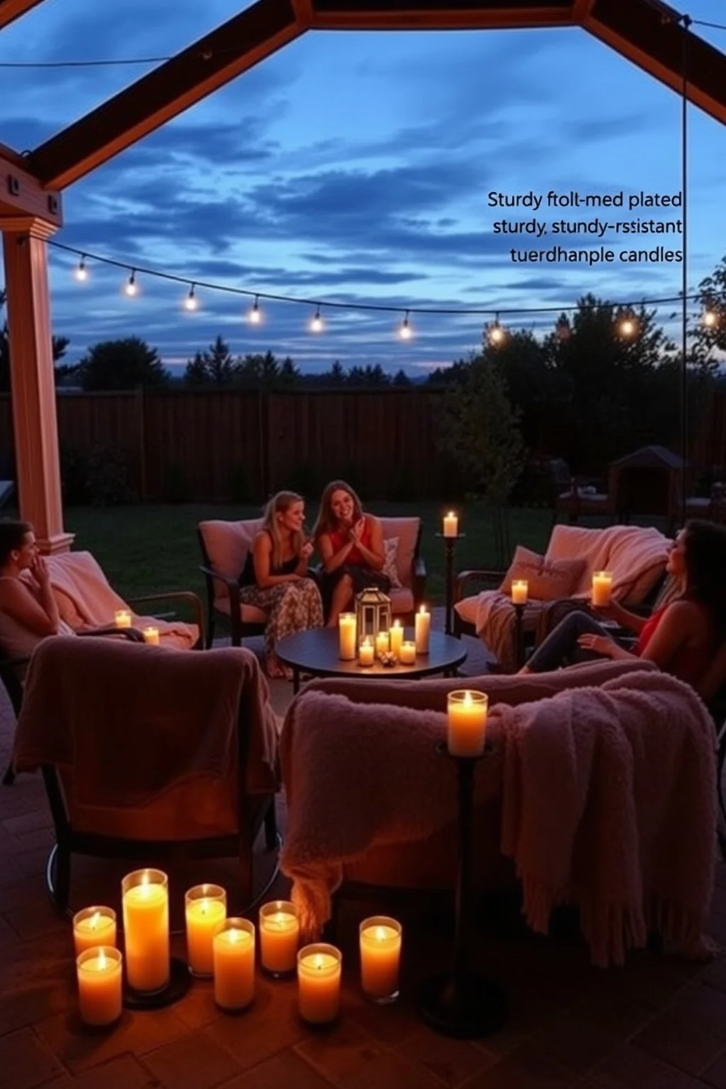 7. Candle Fire Pit for Outdoor Gatherings