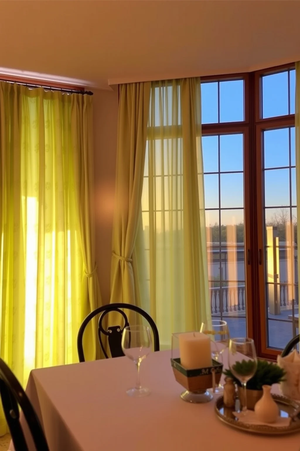 7. Green Curtains or Drapes