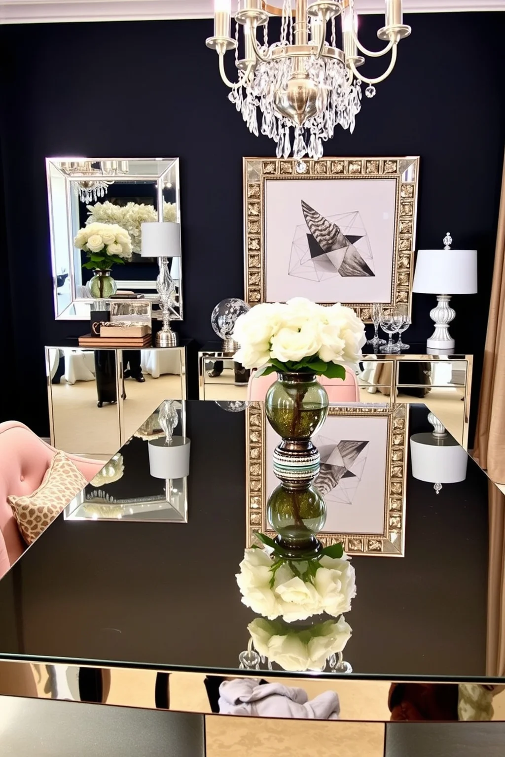 7. Mirrored Furniture
