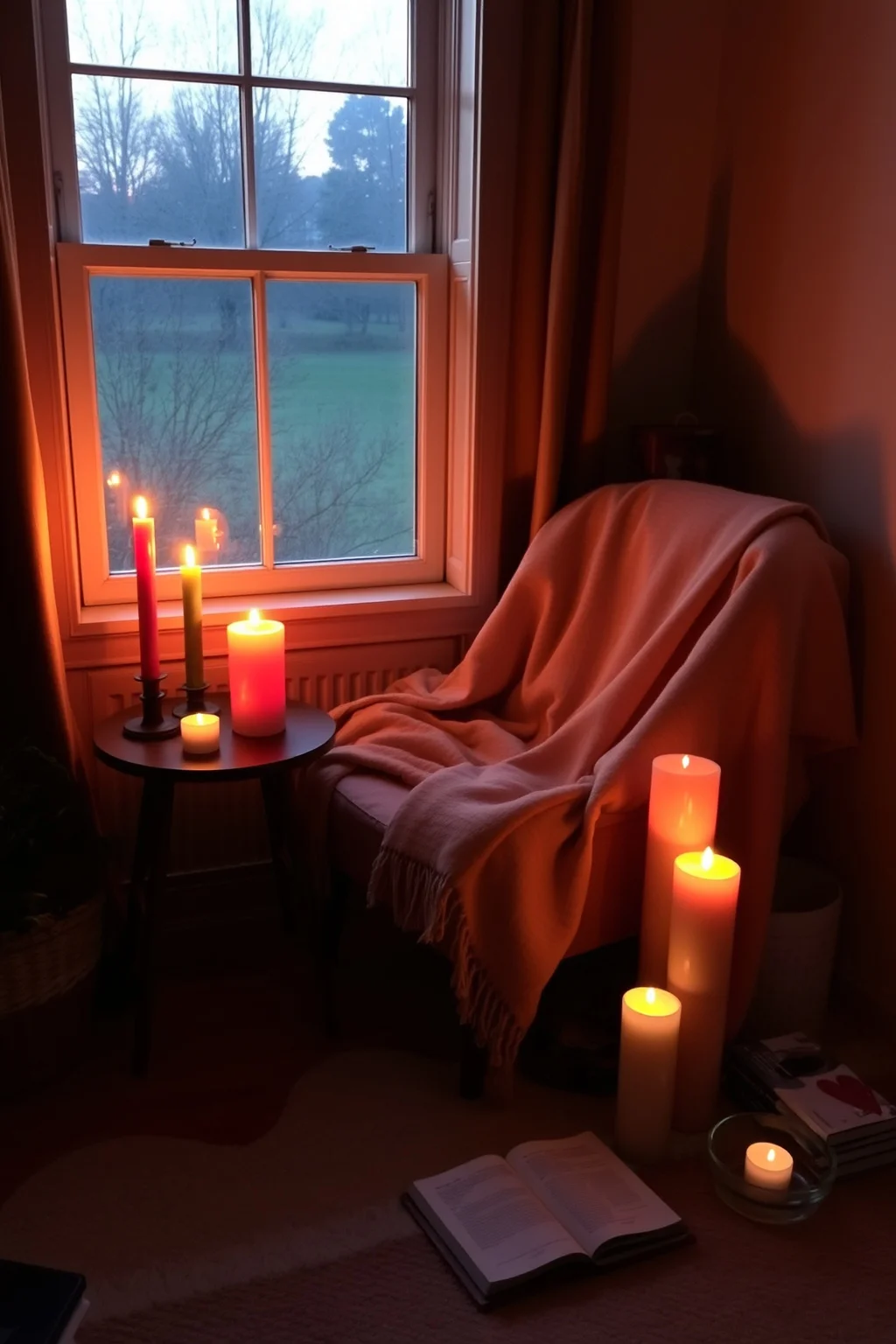 8. A Cozy Nook with Candles