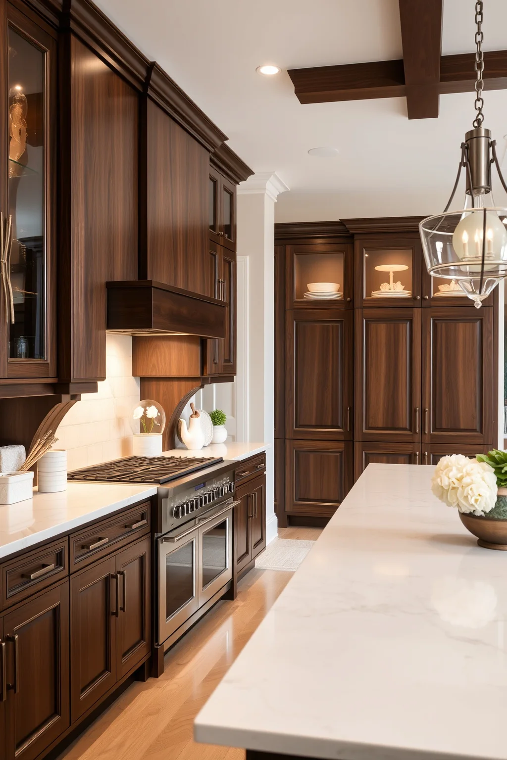 8. Dark Walnut Cabinets